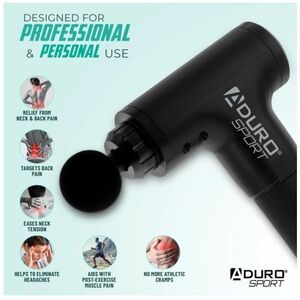 Black Aduro Sport Massage Gun